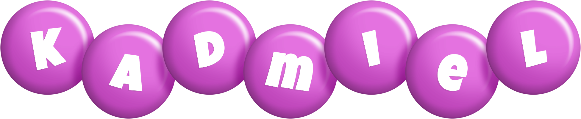 Kadmiel candy-purple logo