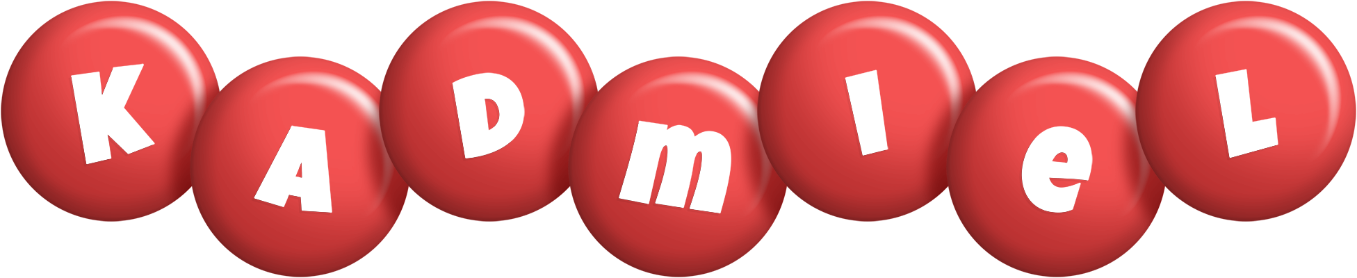 Kadmiel candy-red logo