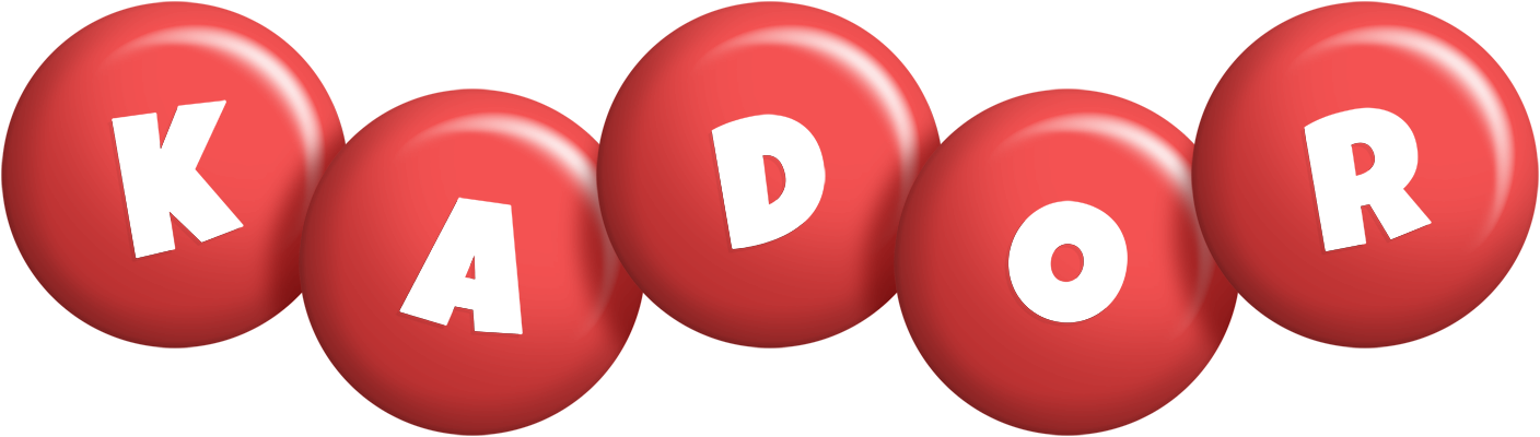 Kador candy-red logo