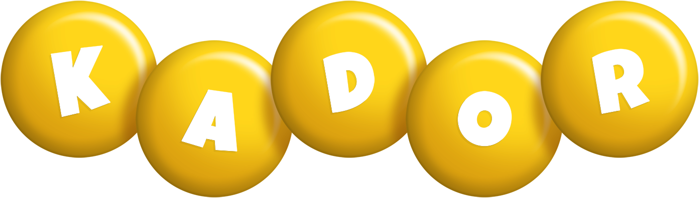 Kador candy-yellow logo