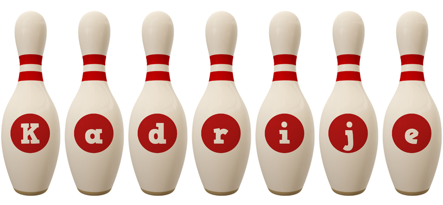 Kadrije bowling-pin logo