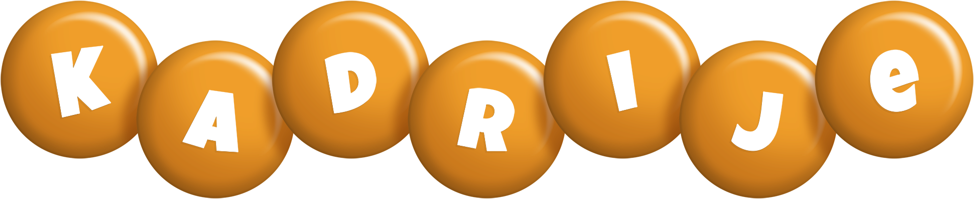 Kadrije candy-orange logo