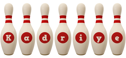 Kadriye bowling-pin logo