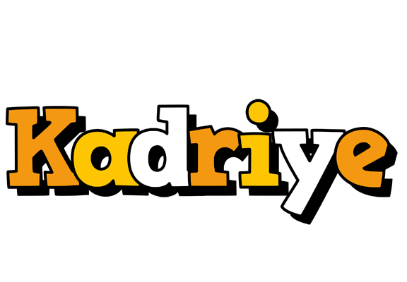 Kadriye cartoon logo
