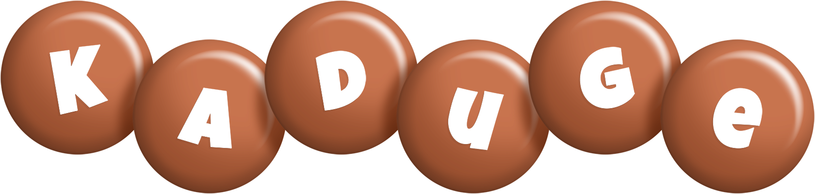 Kaduge candy-brown logo