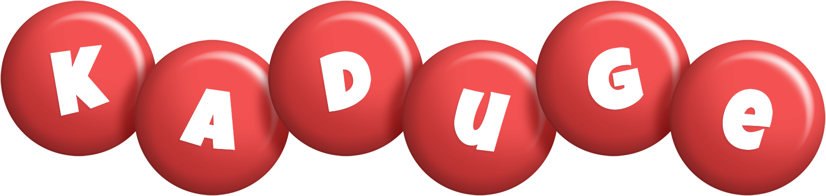 Kaduge candy-red logo