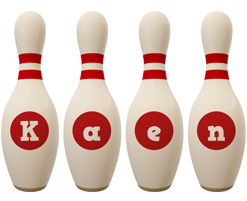 Kaen bowling-pin logo