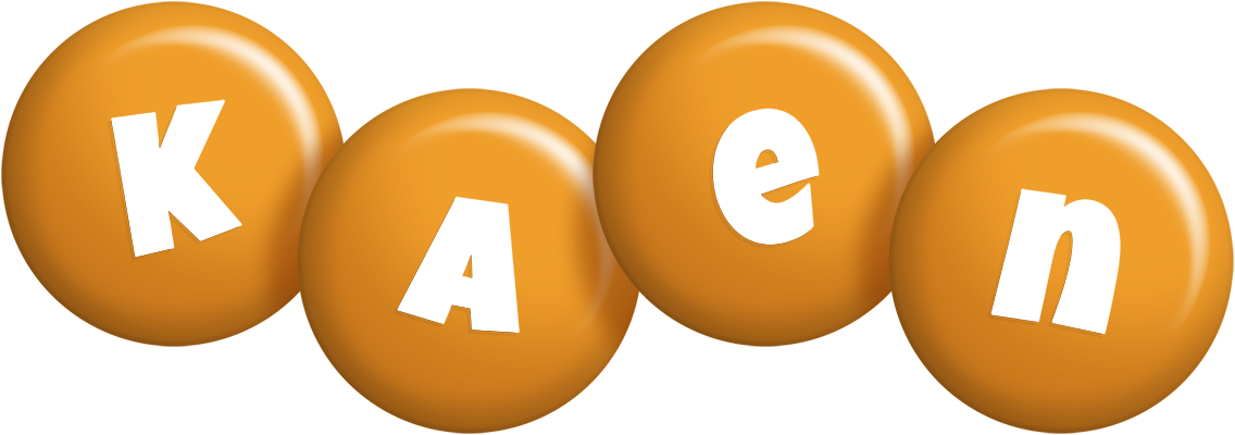 Kaen candy-orange logo