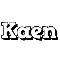 Kaen snowing logo