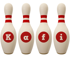 Kafi bowling-pin logo