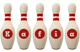 Kafia bowling-pin logo