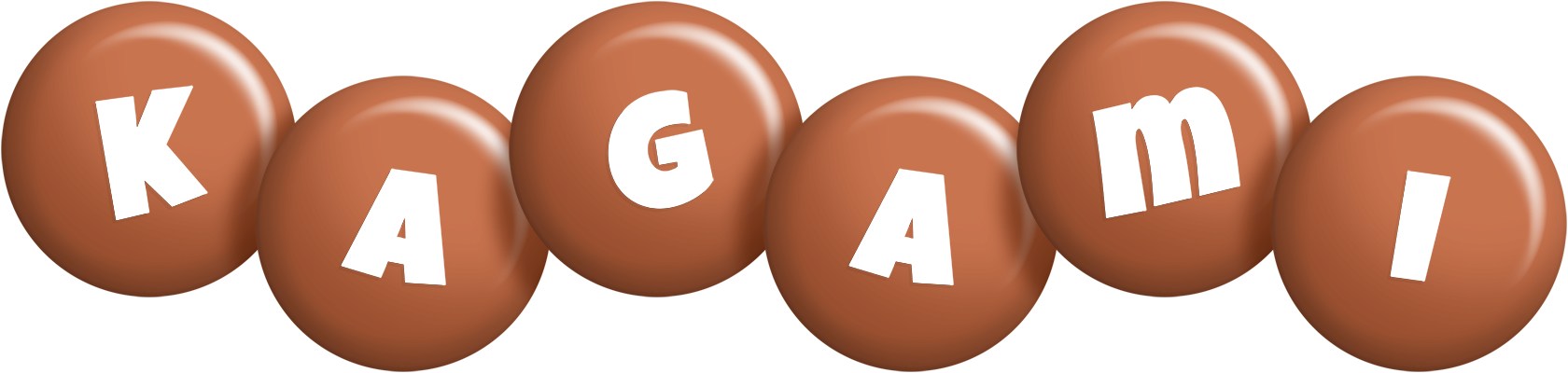 Kagami candy-brown logo