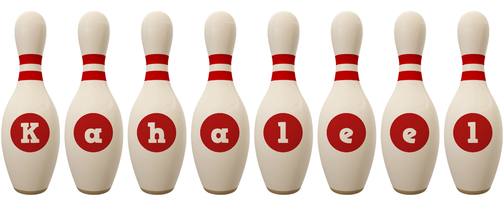 Kahaleel bowling-pin logo