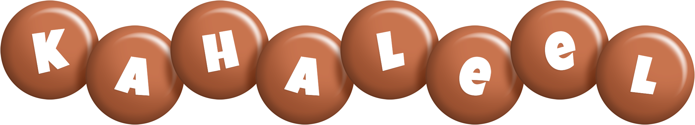 Kahaleel candy-brown logo