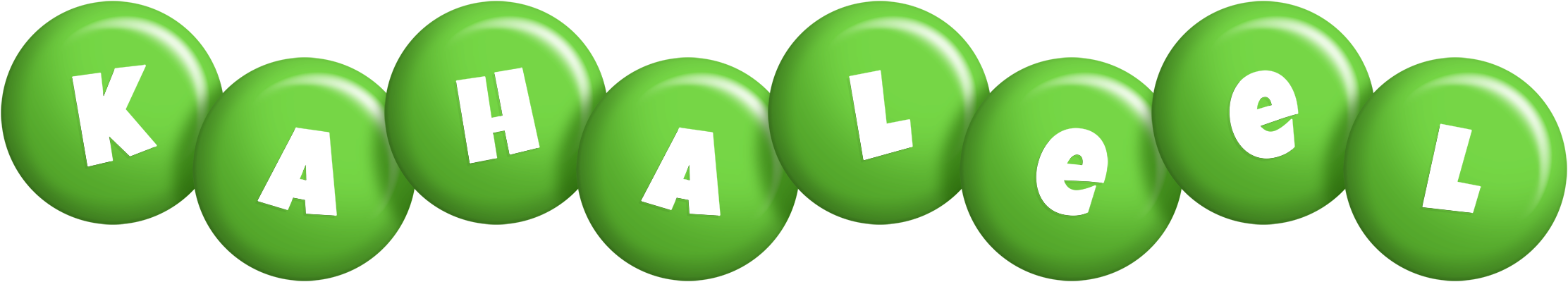 Kahaleel candy-green logo
