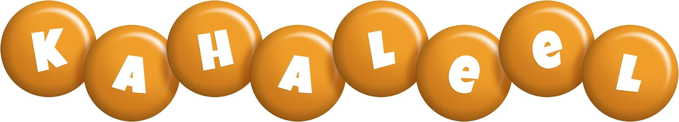 Kahaleel candy-orange logo