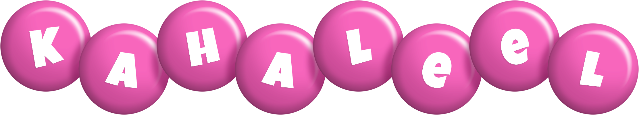 Kahaleel candy-pink logo