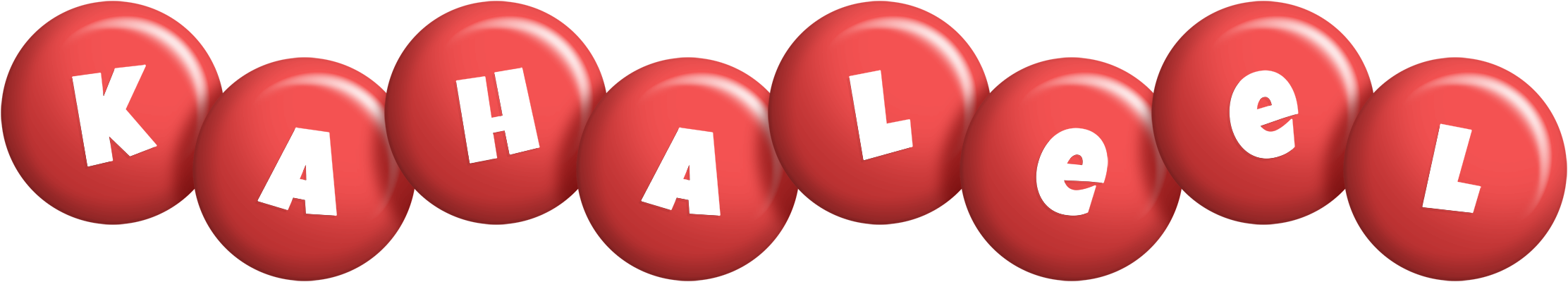 Kahaleel candy-red logo