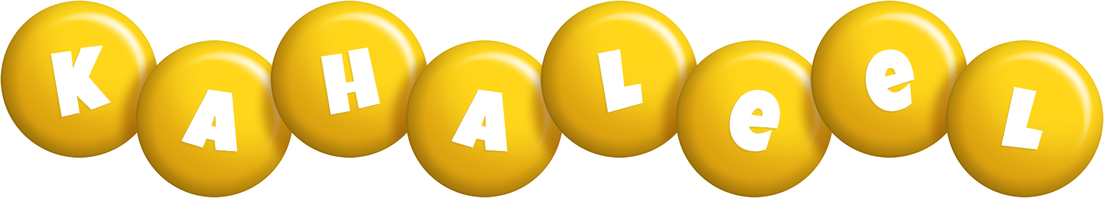 Kahaleel candy-yellow logo