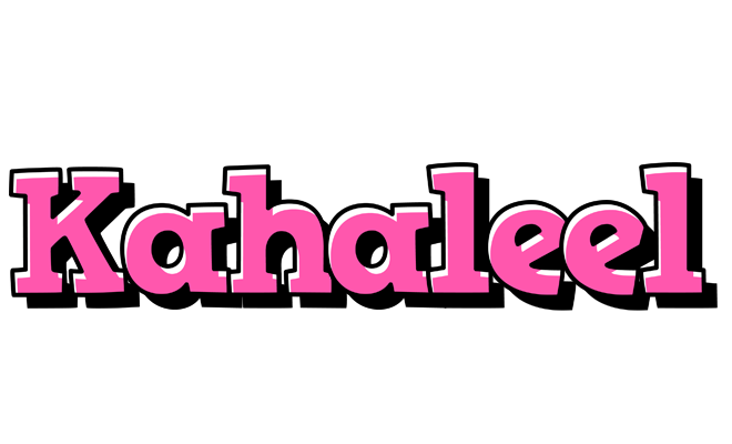 Kahaleel girlish logo