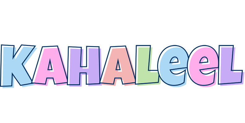 Kahaleel pastel logo