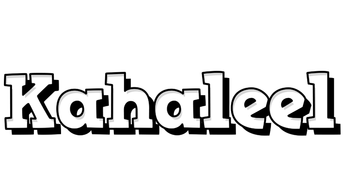 Kahaleel snowing logo