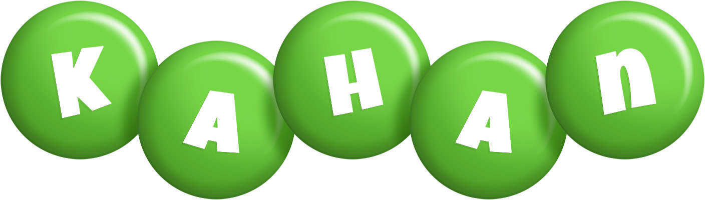 Kahan candy-green logo