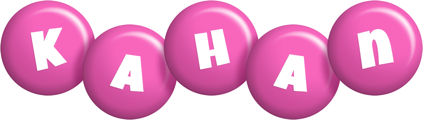 Kahan candy-pink logo
