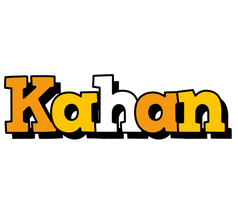 Kahan cartoon logo
