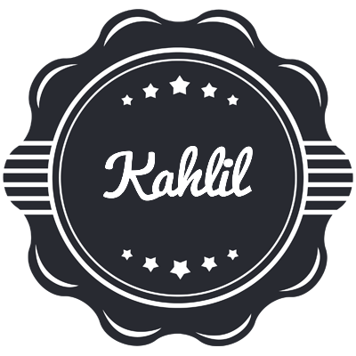 Kahlil badge logo