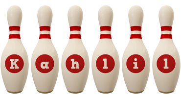 Kahlil bowling-pin logo