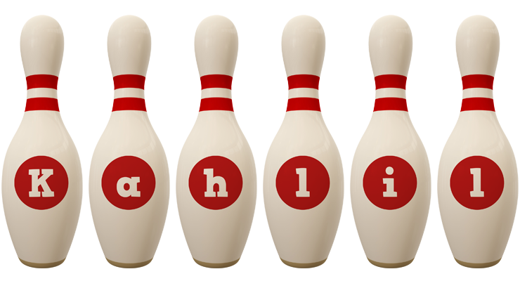 Kahlil bowling-pin logo