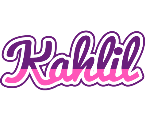 Kahlil cheerful logo