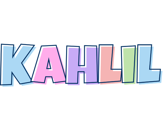 Kahlil pastel logo