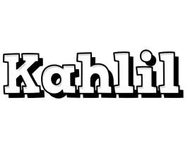 Kahlil snowing logo
