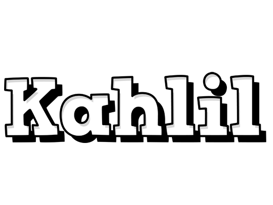 Kahlil snowing logo