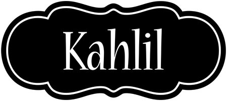 Kahlil welcome logo