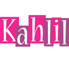 Kahlil whine logo