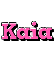 Kaia girlish logo