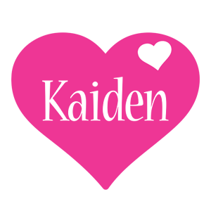 Kaiden love-heart logo