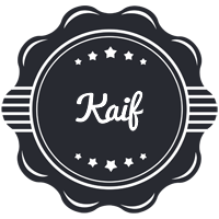 Kaif badge logo