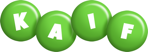 Kaif candy-green logo
