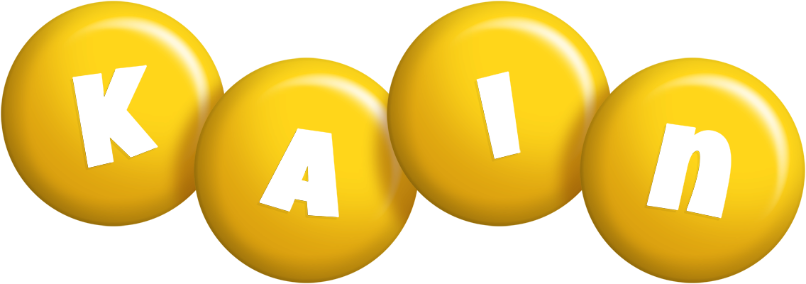 Kain candy-yellow logo