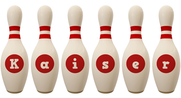 Kaiser bowling-pin logo