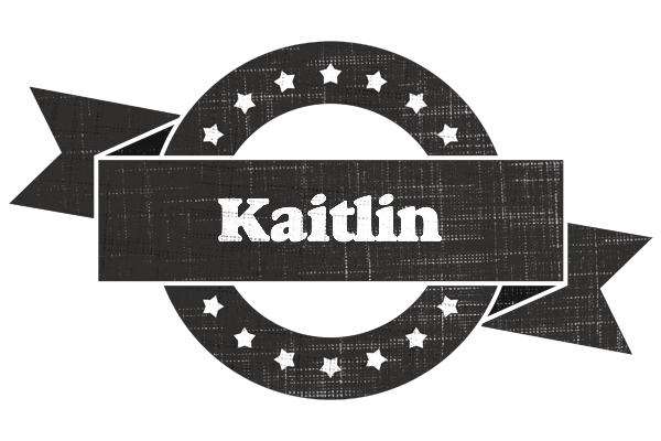 Kaitlin grunge logo