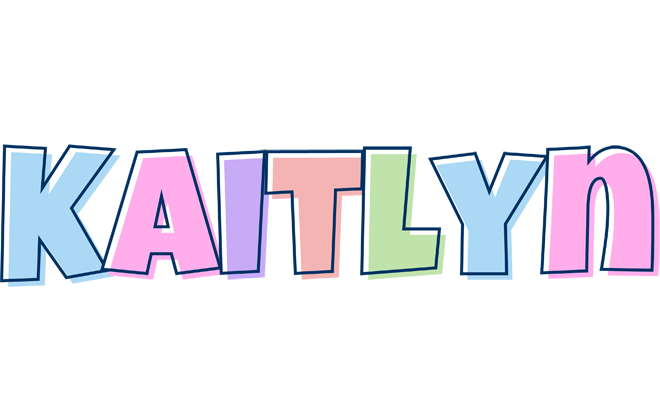Kaitlyn pastel logo