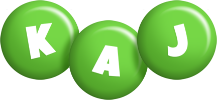 Kaj candy-green logo