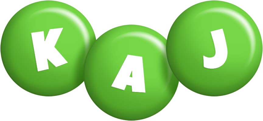 Kaj candy-green logo