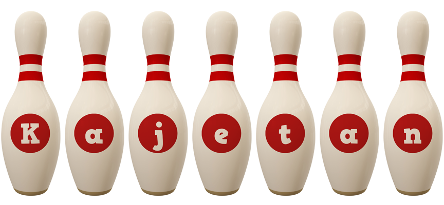 Kajetan bowling-pin logo