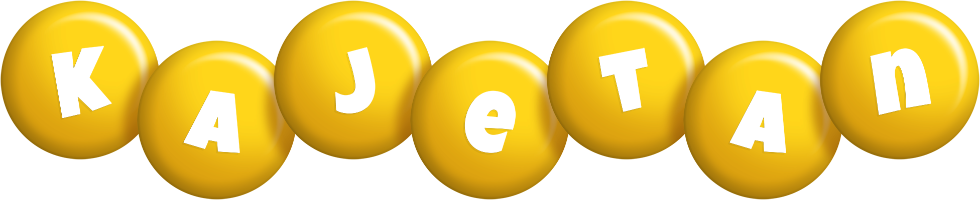 Kajetan candy-yellow logo